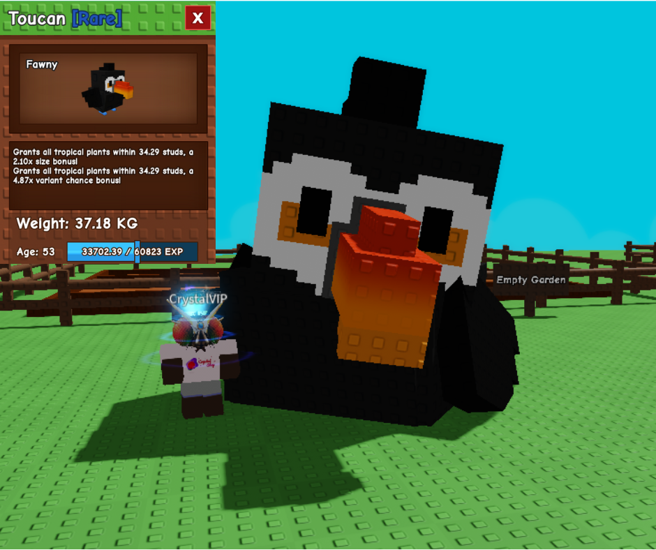 นกยักษ์ Toucan อายุ 53 พร้อมเข้าตู้