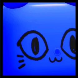 Huge Blue Balloon Cat