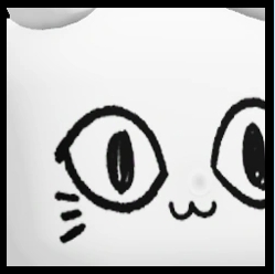 Huge White Balloon Cat